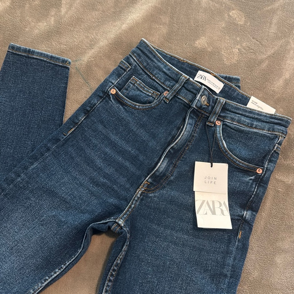 Zara Women's Vintage hi-rise Skinny stretch jeans